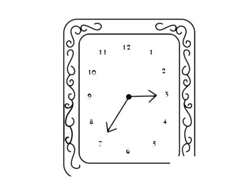 钟表简笔画图片