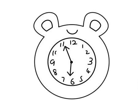 钟表简笔画图片