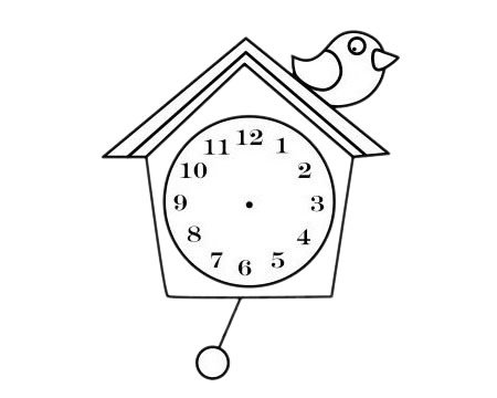 钟表简笔画图片