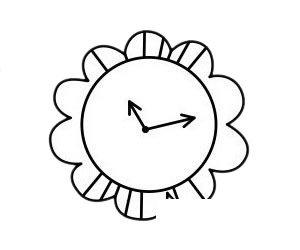 钟表简笔画图片