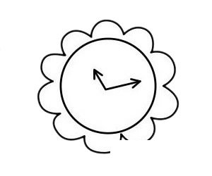 钟表简笔画图片