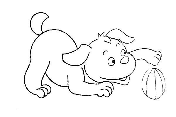 小狗简笔画图片