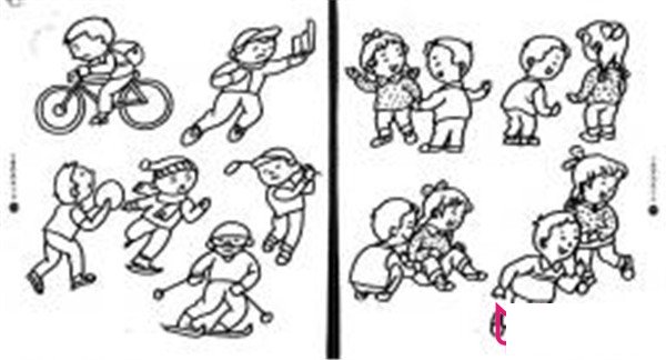儿童简笔画画法小朋友做各种运动组图