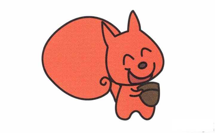 简笔画小狐狸的具体步骤图示