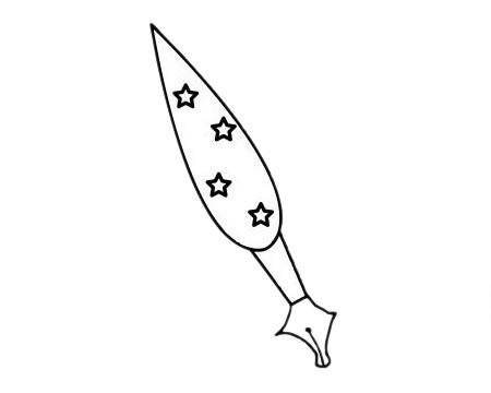 钢笔简笔画图片