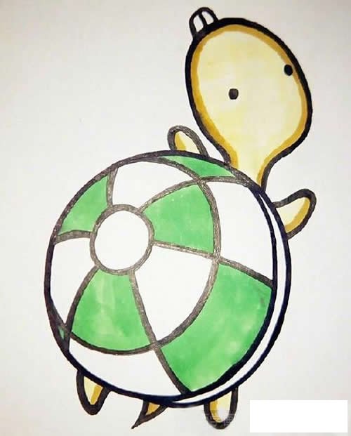 简笔画乌龟的画法步骤图解