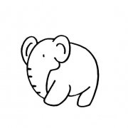 如何画出大象的简笔画法