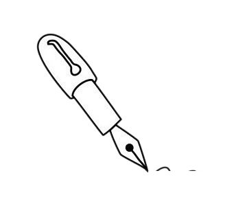 钢笔简笔画图片