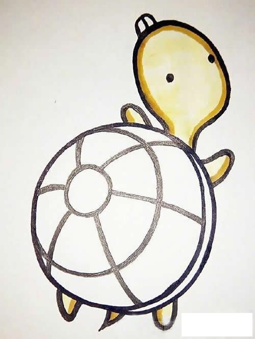 乌龟怎么画简笔画图片