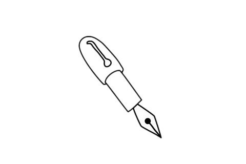 钢笔简笔画图片