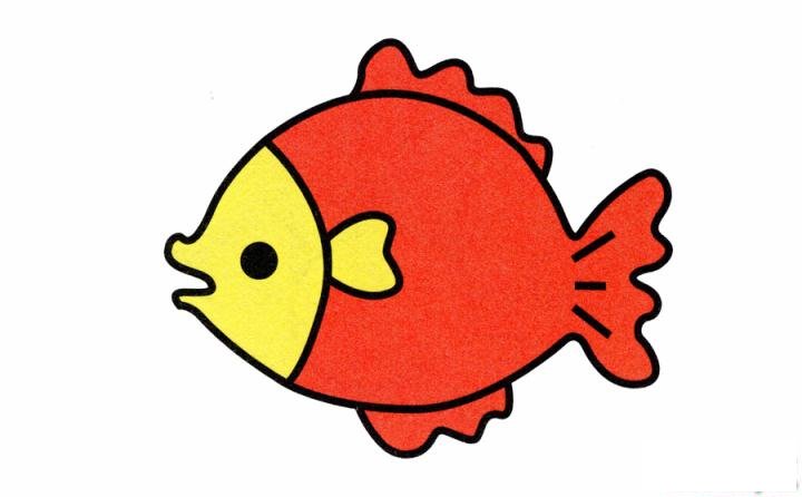 简笔画小鱼的具体步骤图示