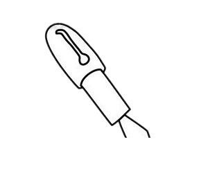 钢笔简笔画图片