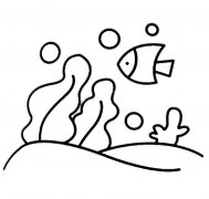 儿童海底世界简笔画