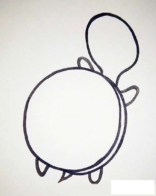 乌龟怎么画简笔画图片