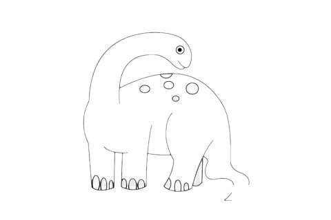 雷龙简笔画图片大全作品三