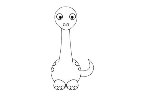 雷龙简笔画图片大全作品二