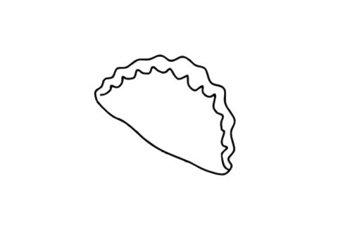 饺子简笔画图片
