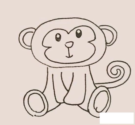 猴子简笔画