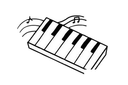 钢琴简笔画图片