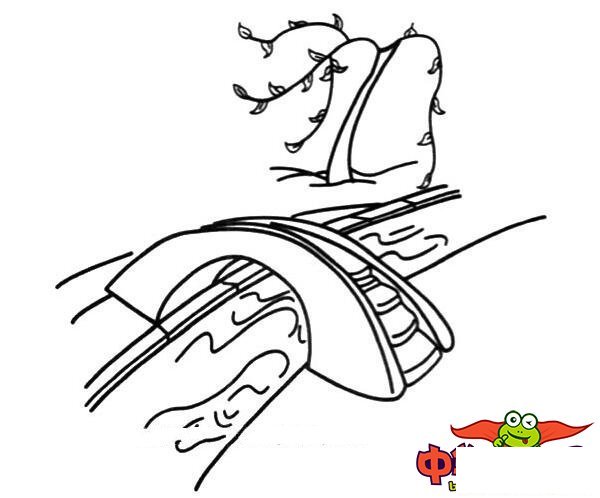 春天风景简笔画,一幅春天漂亮简单的画