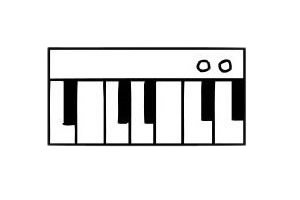 钢琴简笔画图片
