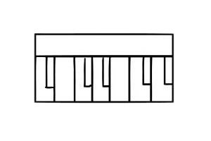 钢琴简笔画图片