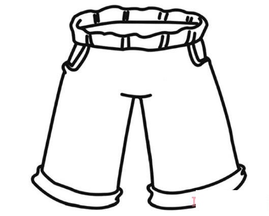 七分裤子怎么画多彩好看 裤子简笔画图片