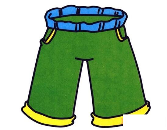 七分裤子怎么画多彩好看 裤子简笔画图片