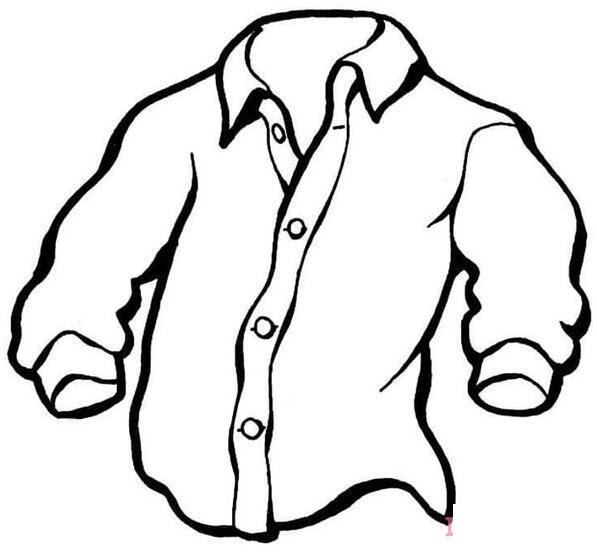 男士衬衫怎么画简洁易学 衬衫简笔画图片