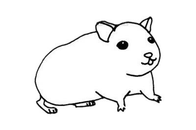 龙猫简笔画图片大全作品三