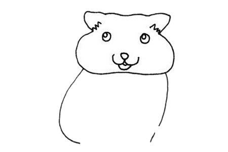 龙猫简笔画图片