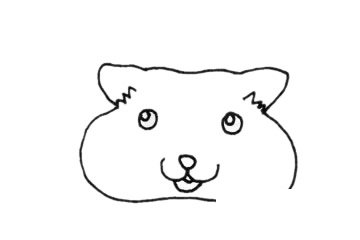 龙猫简笔画图片