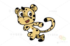 教你画美洲豹子简笔画图片