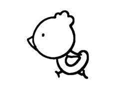 超萌可爱小鸡简笔画图片