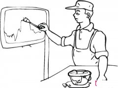 油漆工人简笔画