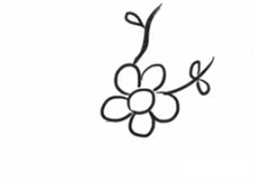 梅花简笔画步骤图解教程