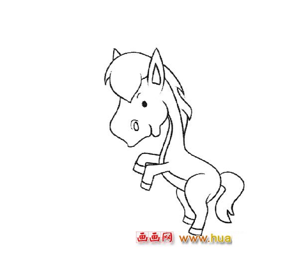 小马驹(儿童简笔画)