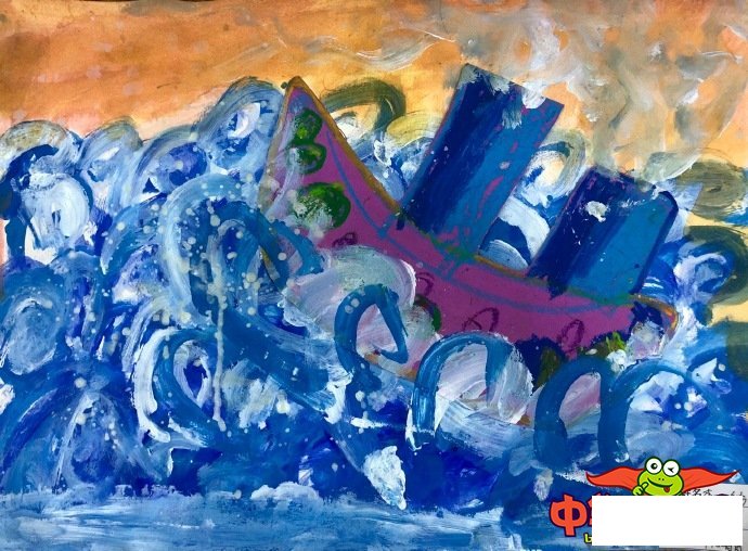 儿童画图片大全简单漂亮,扬帆起航的大船