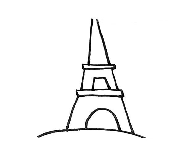 埃菲尔铁塔简笔画
