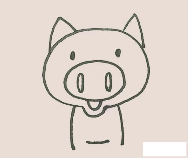 小猪简笔画图片