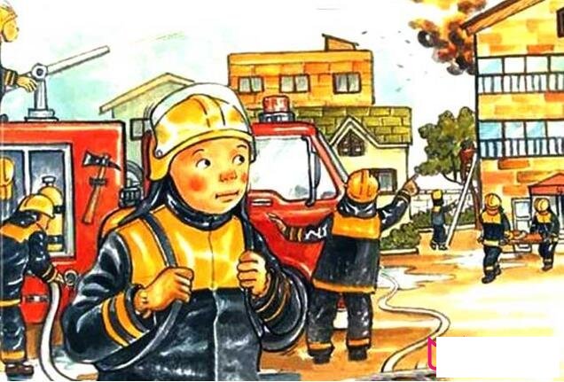 我是消防员主题绘画,消防救灾宣传图片
