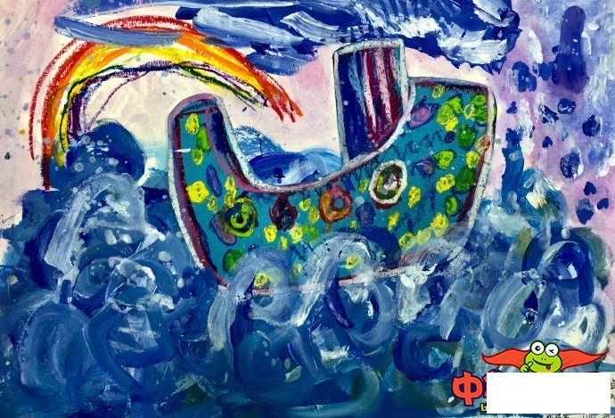 儿童画图片大全简单漂亮,扬帆起航的大船