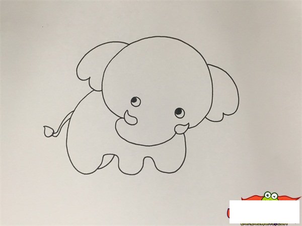 怎么画简单的大象,画大象最简单的画法