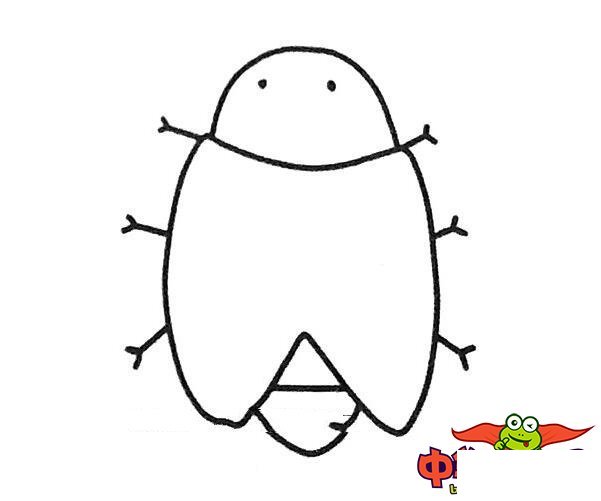 知了简笔画图片大全,夏天的知了