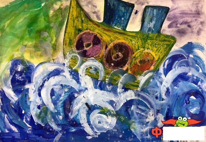 儿童画图片大全简单漂亮,扬帆起航的大船