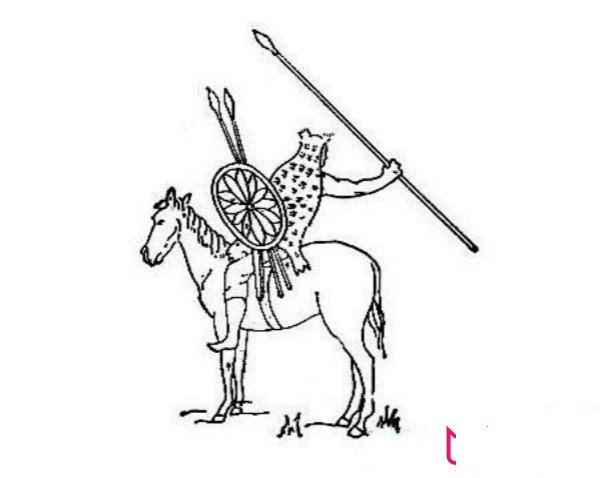 古代波斯士兵简笔画