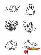 超可爱的动物简笔画大全，小朋友超爱的小动物