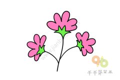 花朵简笔画教程