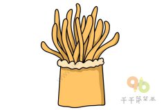 海葵简笔画教程