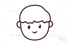 男孩头像简笔画 学画人物